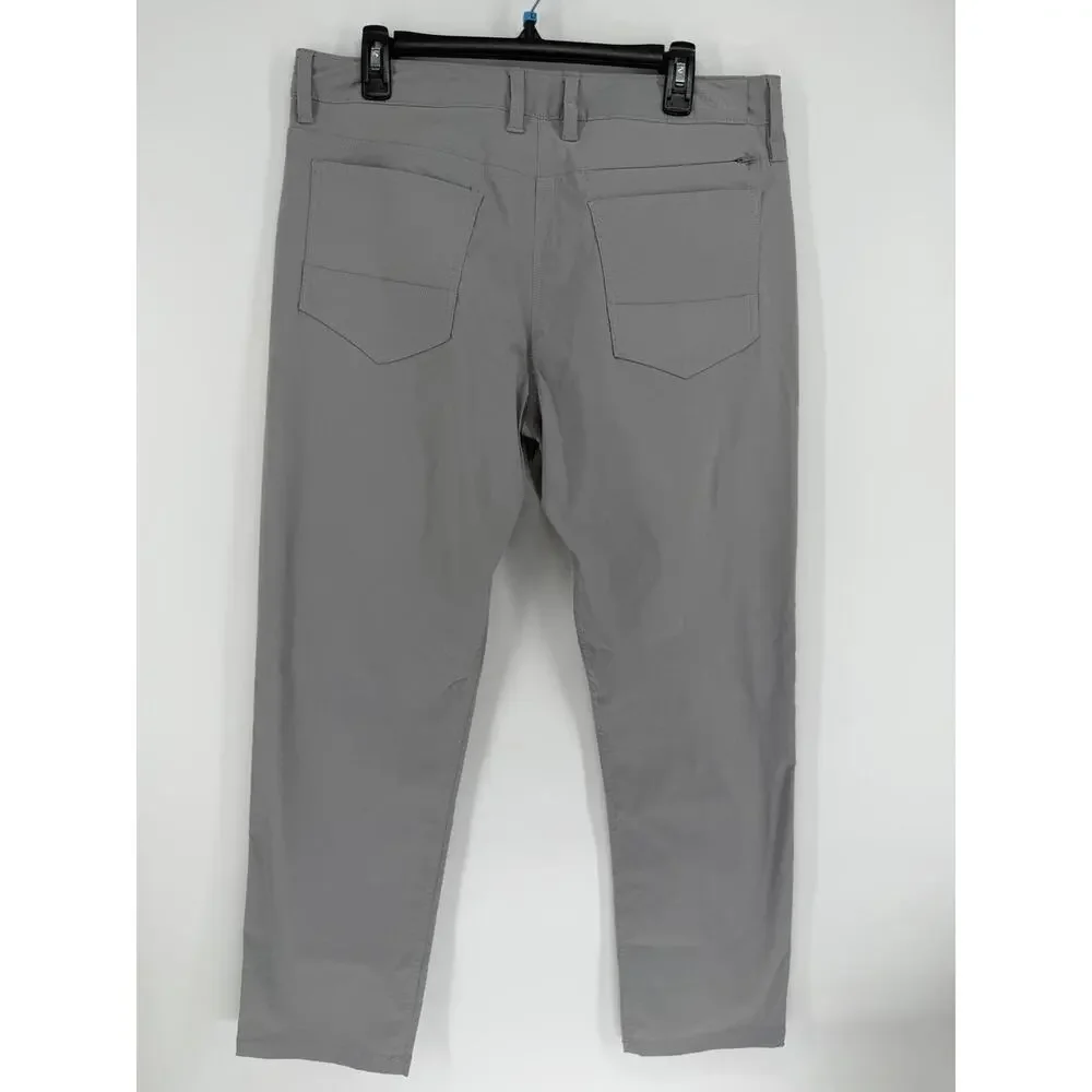 THE NORTH FACE Hiking Pants Light Gray Men’s 34x30 Pockets Snap Casual Outdoors - Picture 5 of 9
